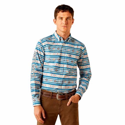 Camisa Ariat azul para caballero 10058979