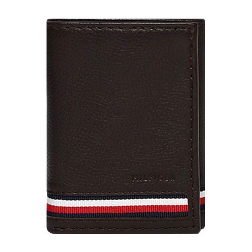 Cartera trifold Tommy Hilfiger para caballero café 31tle1x025-002