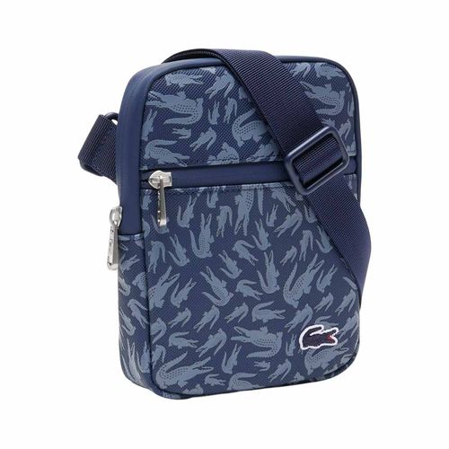 Bandolera Lacoste para caballero azul nh5087tx r70 00