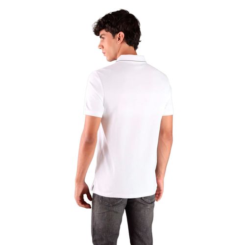 Playera tipo polo Calvin Klein blanco para caballero 4LC239G-111