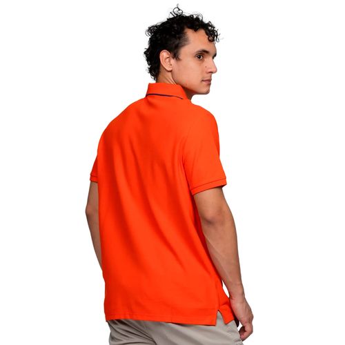Playera tipo polo Calvin Klein naranja para caballero 4LC239G-600