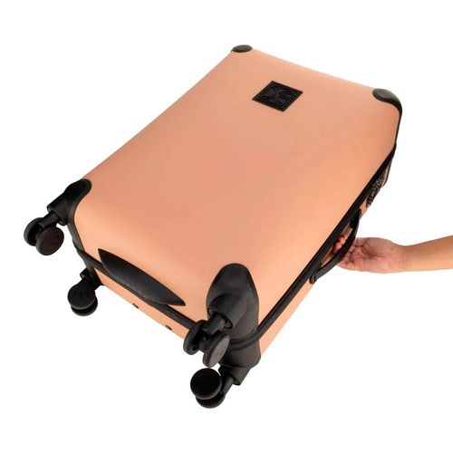 Maleta chica Cloe beige de viaje 4ep25109pat20