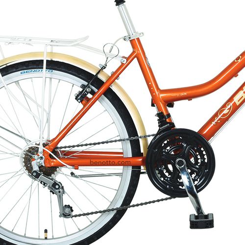 Bicicleta Benotto City MOOREA R26 Aluminio 21V. Terracota/Crema Mujer