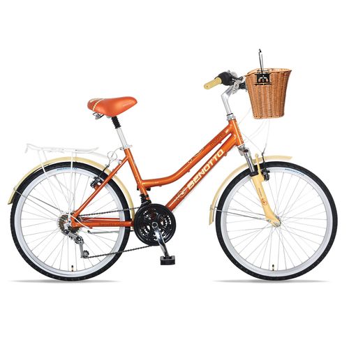 Bicicleta Benotto City MOOREA R26 Aluminio 21V. Terracota/Crema Mujer