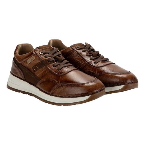 Zapato casual Lobo Solo camel para caballero 9752