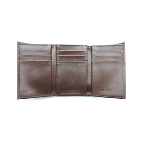 Cartera trifold Dockers café para caballero 42557-27