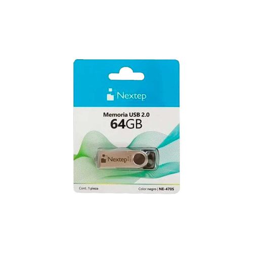 Memoria usb Nextep twist 64 GB negro ne-470s