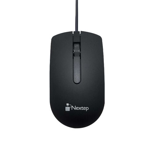 Mouse Nextep alámbrico negro ne-414