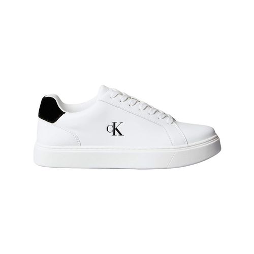 Tenis casual Calvin Klein blanco para caballero ym0ym01435-01w