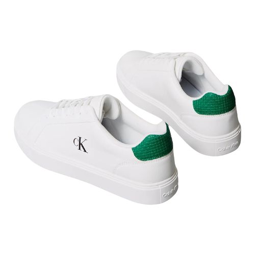 Tenis casual Calvin Klein blanco para caballero ym0ym01447-05o