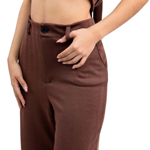 Pantalón para dama Punto Sole café  PS-PANT-04