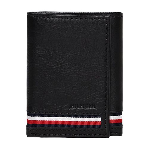 Cartera triple Tommy Hilfiger para caballero negro 31tle1x025-001