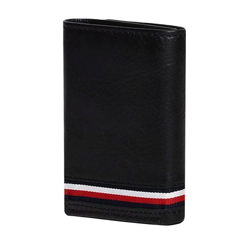 Cartera triple Tommy Hilfiger para caballero negro 31tle1x025-001
