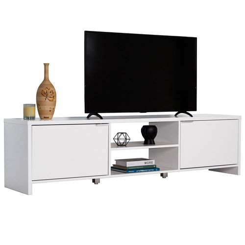 Mueble mesa para tv Madesa 2 puertas hasta 80 blanco 6922cf