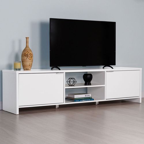 Mueble mesa para tv Madesa 2 puertas hasta 80 blanco 6922cf