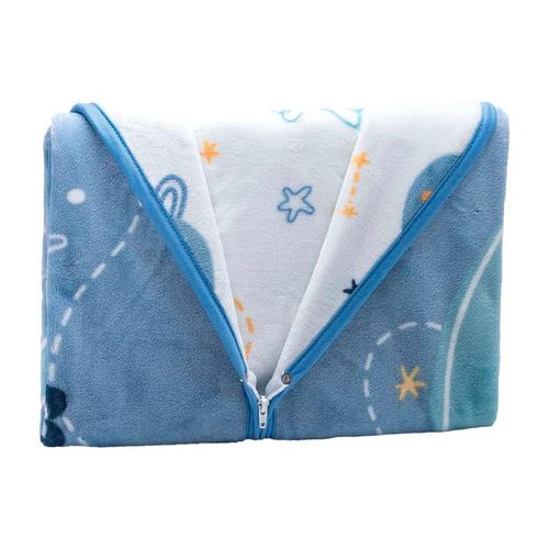Cobertor doble vista  Baby Mink azul  BM35B