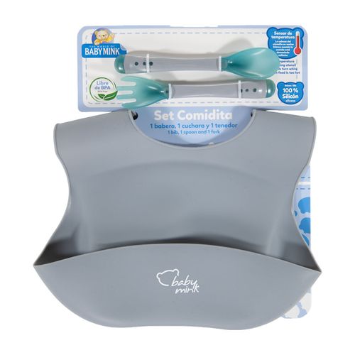Set de comida Baby Mink gris BMF01