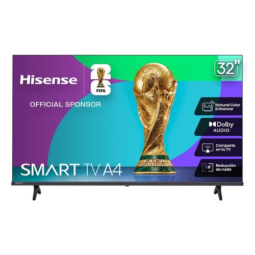 Pantalla Hisense 32p negro 32a4nv
