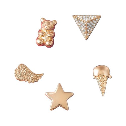 Pack de 5 Charms Gold Icons Crocs multicolor 10011118