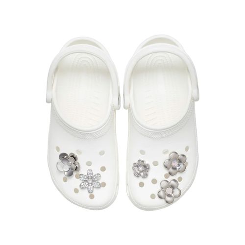 Pack de 5 Charms Monochrome Silver Flowers Crocs multicolor 10013258