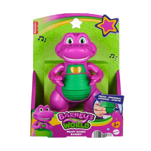 Figura Barney manos de corazón morado jff05