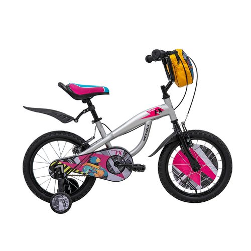 Bicicleta Veloci Gran FX BMX Rodada 16 Plata Infantil