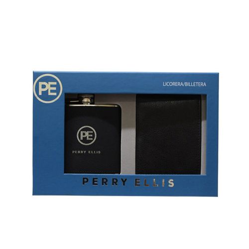 Set de accesorios Perry Ellis para caballero negro l49-9050-0