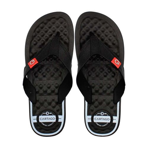 Sandalia casual Cartago negro para caballero 12212-BL205