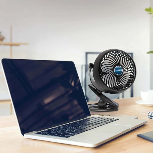 Ventilador Kole Imports de escritorio negro aj116