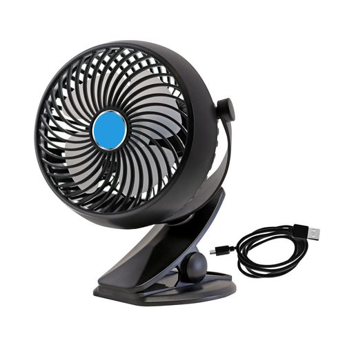 Ventilador Kole Imports de escritorio negro aj116