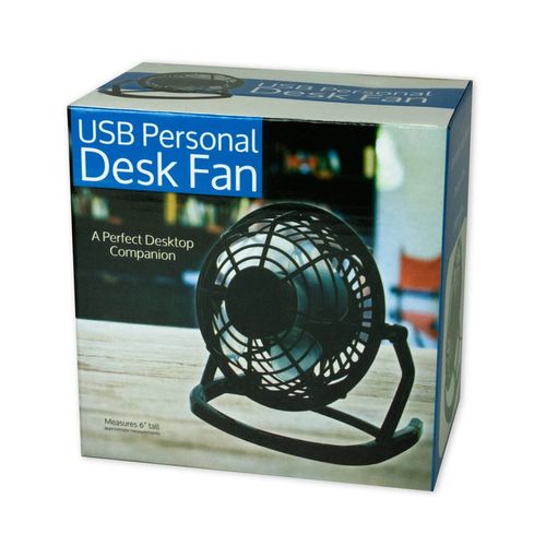 Ventilador Kole Imports de escritorio negro ob826