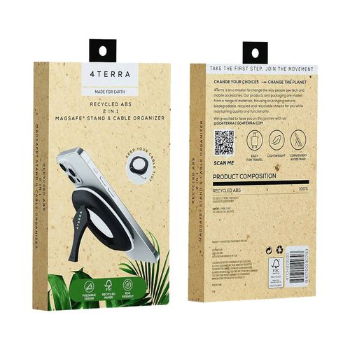 Soporte organizador de cables Kole Imports magsafe negro ijoy 4terra