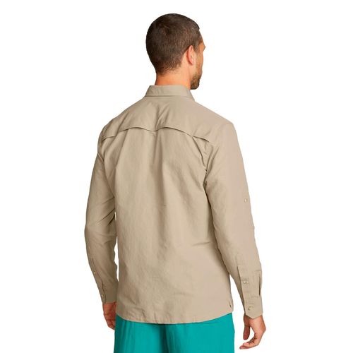 Camisa Eddie Bauer caqui para caballero EB29-1686