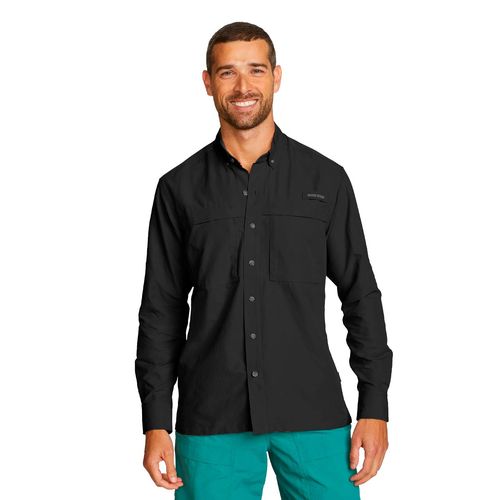 Camisa Eddie Bauer negro para caballero EB29-1686