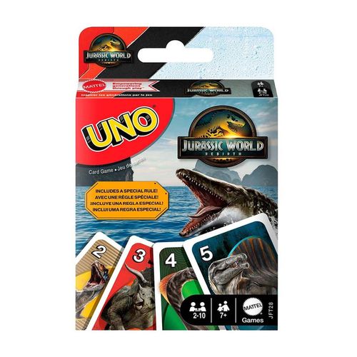 Juego de mesa Uno jurassic world rebirth multicolor jft28