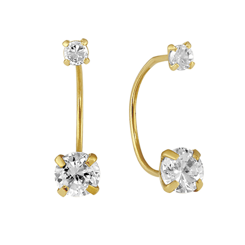 Broquel oro 14k curvo 2mm 14c0-512