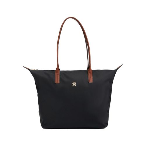 Bolso tote bag Tommy Hilfiger negro para dama aw0aw17711