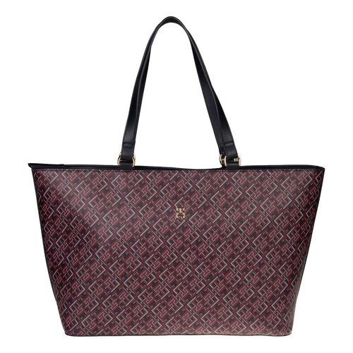 Bolso tote bag Tommy Hilfiger azul para dama aw0aw17806