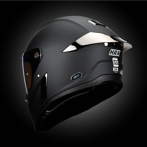 Casco integral Hax Helmets mediano negro black pearl sol