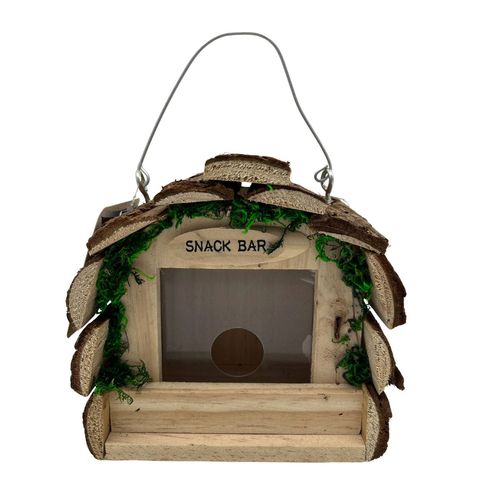 Comedero para aves Kole Imports casa café ge832