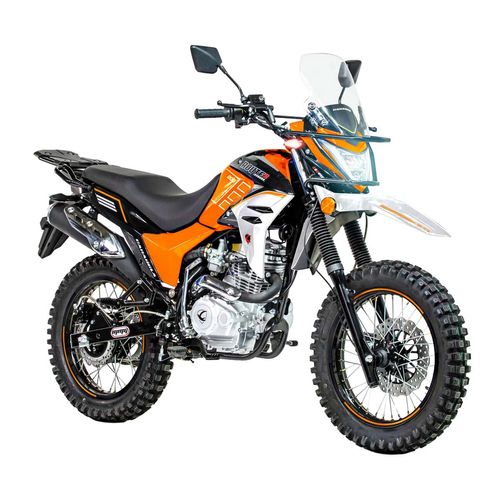 Motocicleta doble propósito Carabela naranja sonora 200 CC 2026