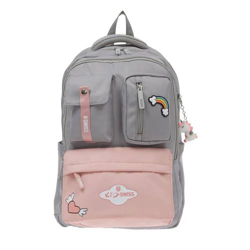 Mochila backpack Kswiss para dama gris cloudy