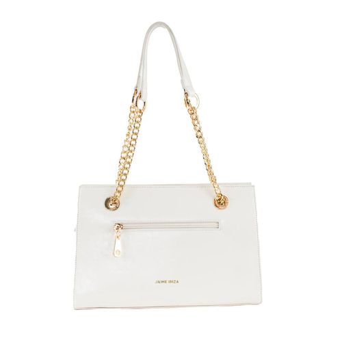 Bolso satchel Jaime Ibiza beige para dama ji 2877