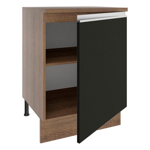 Gabinete bajo Madesa 60cm marron negro glamy