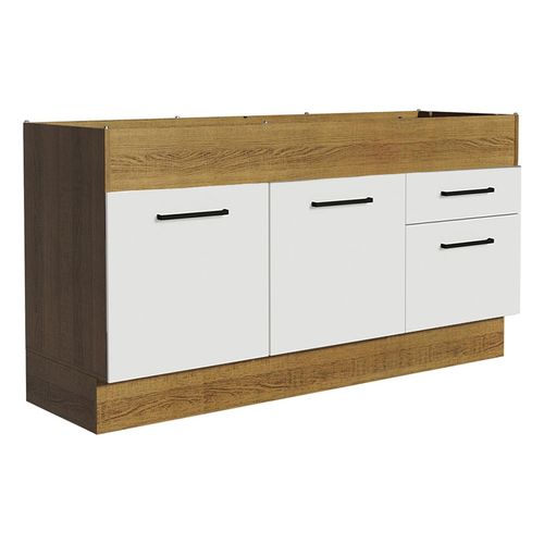 Gabinete para fregadero Madesa 150cm sin tablero ni fregadero mb agata