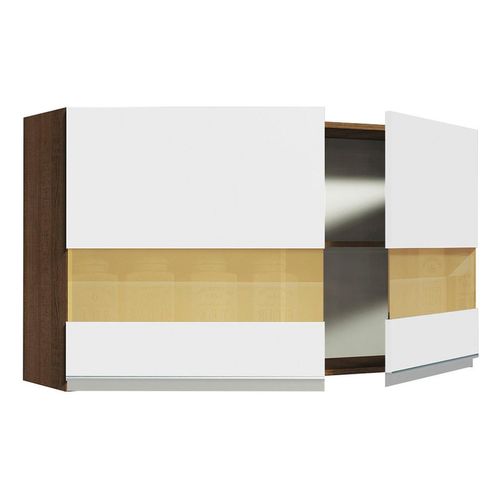 Gabinete superior Madesa 120cm 2 puertas con vidrio glamy mb