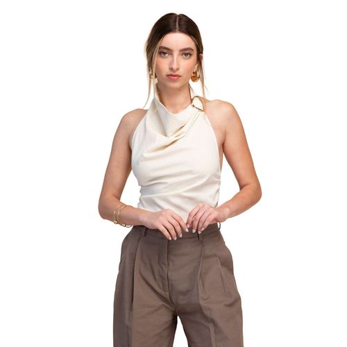 Blusa casual para dama Ferriano  beige BP01714