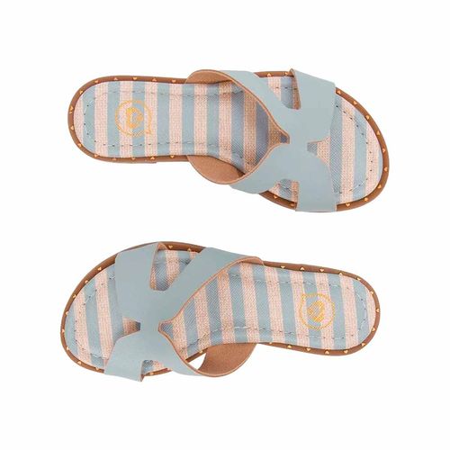 Sandalia casual Molekinha azul para niña 2342.105.30325-