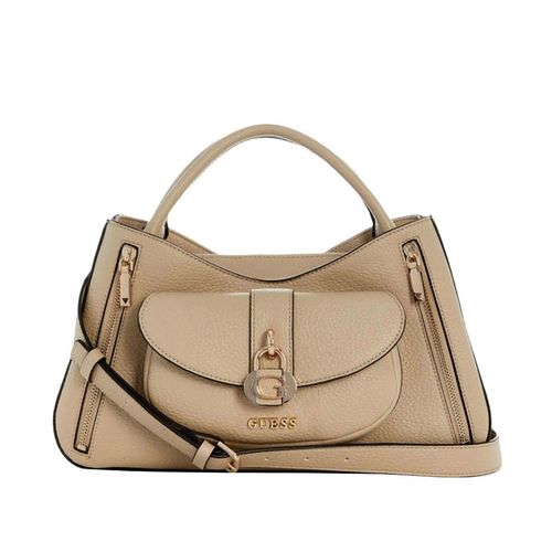 Bolso satchel Guess beige para dama bg836206-tau