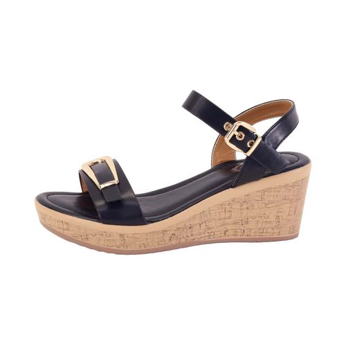 Sandalia casual Atalina negro para dama DW3238